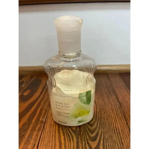 Rare Bath & Body Works White Tea & Ginger Retired Lotion, 50% full